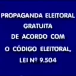 Locutor do Horário Eleitoral - Rede Globo (1998)