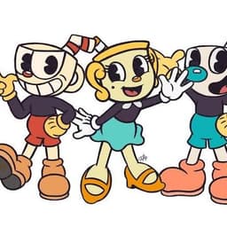 Cuphead and mugman  anf ms cálice