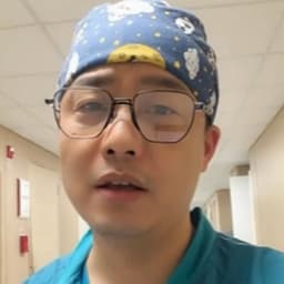 月亮蓝帽子手术服