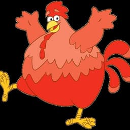 big red chicken